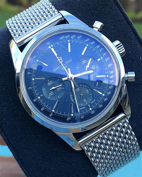 limited edition breitling transocean chronograph blue watch|breitling transocean day date.